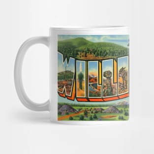 Greetings from Williams Arizona - Vintage Large Letter Postcard Mug